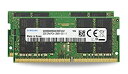 【中古】【輸入品・未使用】工場オリジナル 64GB (2x32GB) MSI GF65 GS75 薄型 Leopard Raider Stealth Titan DT DDR4 2666MHz PC4-21300 SODIMM 2Rx8 CL19 1.2v ノートパソ(2)
