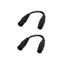 【中古】【輸入品・未使用】Audio2000s XLR から XLR マイクケーブル (2本パック) 0.5Ft 2Pack 9956