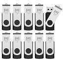【中古】【輸入品・未使用】MOSDART 32GB USB 2.0 フラッシュドライブ 10個パック バルク スイベル サムドライブ ジップドライブ メモリース...