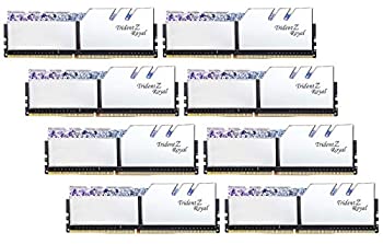 【中古】【輸入品 未使用】G.Skill 64GB DDR4 Trident Z ロイヤルシルバー 3200Mhz PC4-25600 CL14 1.35V オクトプルチャネルキット (8x8GB)