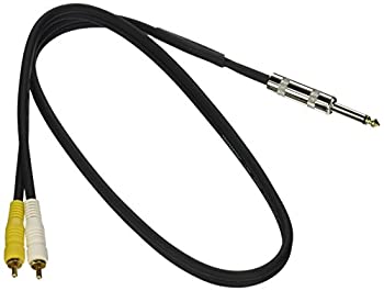 【中古】【輸入品・未使用】Mr. Dj CDQR3 Dual 1/4 Mono to Dual RCA Male Speaker Cable (3 feet) by Mr. Dj