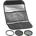 【中古】【輸入品・未使用】Hoya 3デジタルスリムフィルタセットII (HMC UV/Circular Polarizer / nd8?) withポーチ 4...