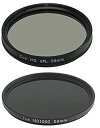 【中古】【輸入品・未使用】Ice nd1000?& CPLフィルタセット58?mmニュートラル密度ND 1000?58?10?Stop光学ガラス