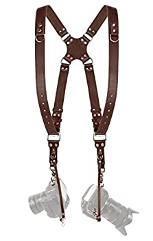 【中古】【輸入品・未使用】Coiro カメラストラップアクセサリー 2カメラ用 ? デュアルショルダーレザ..