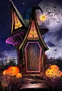 【中古】【輸入品・未使用】Yeele 4?x 6ftハッピーハロウィンBackdrop Horror Night Fairy Tale家Pumpkin Face Batバナーパーティー装飾ビニールStudio撮影写真背景画像ベ