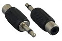 【中古】【輸入品・未使用】Kentek 3.5mm AUXオスからRCAモノメスアダプターコネクター 補助ステレオオーディオ M/F(2)