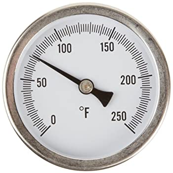 【中古】【輸入品 未使用】PIC Gauge B2SS-I Stainless Steel Bimetal Surface Mount Pipe Spring Thermometer, 2-1/2 Dial Size, 0/250 F Temperature Range by PIC Gauge
