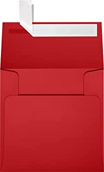 【中古】【輸入品・未使用】4 x 4 Square Envelopes - Ruby Red (50 Qty) | Perfect for Thank You Notes, Gratuity Envelopes, Gift Tags, and Scrapbooking Projects | 85