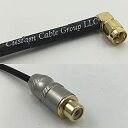【中古】【輸入品・未使用】6インチ RG174 SMAオスアングルからRCAメス ピッグテールジャンパー RF同軸ケーブル 50オーム