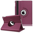 【中古】【輸入品・未使用】iPad 2017 9.7インチ / iPad Air 2 レザーケース 360度回転スタンド スマートカバー 自動スリープ/ウェイク...