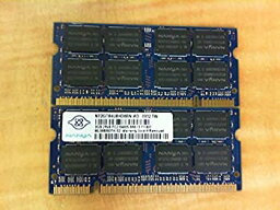 【中古】【輸入品・未使用】NANYA NT2GT64U8HD0BN-AD 2GB ノートブック SODIMM DDR2 PC6400(800) UNBUF 1.8v 2RX8 200P 256MX64 128mX8 CL6