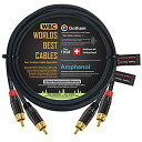 【中古】【輸入品・未使用】12 フィート RCA ケーブル ペア - Gotham GAC-4/1 (ブラック) スタークアッドバランスオーディオ相互接続ケーブル Amphenol ACPLブラッククロム