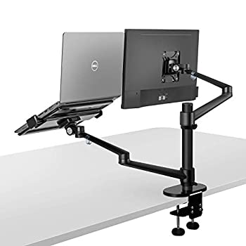 【中古】【輸入品・未使用】MagicHold ノートパソコン モニターアーム タブレット用ホルダー付属 パソコンスタンド 2画面 ディスプレイアーム デュアル 12-17インチのノートの商品画像