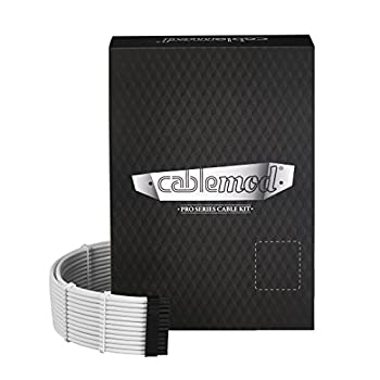 【中古】【輸入品 未使用】CableMod C-Series Pro ModMesh Sleeved Cable Kit for Corsair RM Black Label/RMi/RMX (White)