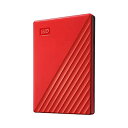 【中古】【輸入品・未使用】WD 1TB My Passport ポータブル 外付けハードドライブ HDD パスワード保護と自動バックアップソフトウェア付き、赤 ...