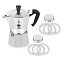 šۡ͢ʡ̤ѡ(1, 0.5kg) - Bialetti Moka Express 06799 3-Cup Espresso Maker Machine and 06960 Bialetti, Six Replacement Gaskets and Two Bialetti Repl