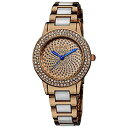 yÁzyAiEgpz[prv]August Steiner Women's AS8052RG Crystal Glitz Ceramic Link Bracelet Watch[sAi]