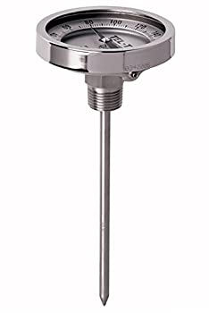 yÁzyAiEgpzTel-Tru 34101264 Model Gt300R Resettable Bi-Metal Process Grade Thermometer, Stainless Steel, 3 Dial, 1/2 Npt Back Connection, 0.250 Di