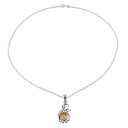 【中古】【輸入品・未使用】NOVICA シトリン .925 ロジウムメッキ シルバーペンダントネックレス 18インチ 「Sunshine Vine」(4)