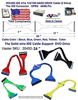 【中古】【輸入品・未使用】superecable???20452???24インチUDMA 40?/80ラウンドEide IDE/ハードドライブまたはDVD ROMデータケーブル???3コネクタ(5個/パック