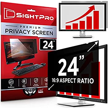 【中古】【輸入品・未使用】SightPro 24 Inch Computer Privacy Screen Filter for 16:9 Widescreen Monitor - Privacy and Anti-Glare Protector
