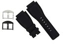 yÁzyAiEgpz24?mm Genuine Watch Strap Smooth̃oh̃xXbr-01-br-03ubN# 8b 24mm Black/Buckle Color - Black