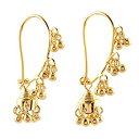 【中古】【輸入品・未使用】NOVICA 22Kゴールドメッキ バーメイユシャンデリアイヤリング 音楽