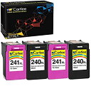 【中古】【輸入品・未使用】Cartlee 4 リサイクルインクカートリッジ PG-240XL 240 XL CL-241XL 241 XL PIXMA MX47...