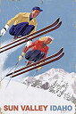 【中古】【輸入品・未使用】Sun Valley、アイダホ???ヴィンテージSkiers 24 x 36 Giclee Print LANT-78450-24x36(4)