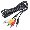 【中古】【輸入品・未使用】Accessory USA 5フィート 3.5mm - RCA AV Out A/V TV ビデオケーブルコード コード 非常用ポータ...