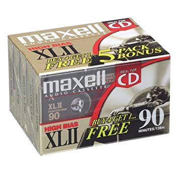 【中古】【輸入品・未使用】XLII 90?High Biasオーディオカセットテープ-5-pack