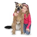 【中古】【輸入品・未使用】Melissa & Doug Giant German Shepherd???Lifelike Stuffed Animal Dog ( over 2?feet tall )