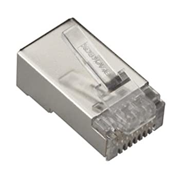 CAT6 SHIELDED MODULAR PLUG, 100-PACK
