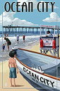 【中古】【輸入品・未使用】Ocean City、新しいジャージー???ライフガードスタンド 24 x 36 Giclee Print LANT-45116-24...