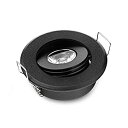 【中古】【輸入品・未使用】10個パック Mini 3W LED スポットライト ブラック ホームキャビネット用埋め込みLed天井灯(3)