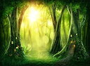 【中古】【輸入品 未使用】leowefowa 10 x 8ft Jungle Forest Backdrop Fairytale Old Tree House Fresh花グリーンBackdrops for Photography Bokeh Glitter Sequins Gras