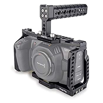 MAGICRIG BMPCC 4K / BMPCC 6K ケージ トップハンドル付き ブラックマジックポケットシネマカメラ BMPCC 4K /6K マイクモニターLEDライト