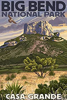 【中古】【輸入品・未使用】Big Bend国立公園、テキサス???Casa Grande 24 x 36 Giclee Print LANT-34166-24x36