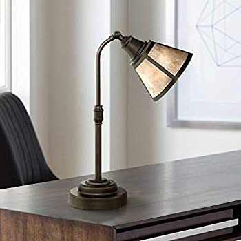 【中古】【輸入品・未使用】マルタサテンブロンズMicaシェードデスクランプ