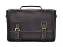【中古】【輸入品・未使用】h?lssen Satchelブリーフケースメッセンジャー15インチノートパソコン本革メンズバッグ