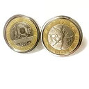 【中古】【輸入品・未使用】フレンチウェディング - 誕生日ギフト - レアフレンチ10フランクリカフスボタン - 本物のオールドフレンチフランクコイン