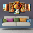 【中古】【輸入品・未使用】TUMOVO Pictures-Egypt- 5ピース 50”WX24”H ブラック