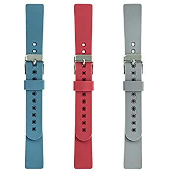 【中古】【輸入品・未使用】WITHit デザイナーシリコン交換用バンド Fitbit Inspire HR Inspire 2用 3個パック ブルーストーン コーラルとライトグレー - 安全 調節可能 Fit