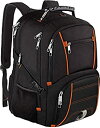 【中古】【輸入品・未使用】17.3インチ 旅行用ノートパソコン用バックパック メンズ レディース 大容量バックパック USB充電ポート付き TSAフレンドリー ...