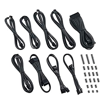 【中古】【輸入品・未使用】CableMod E-Series Classic ModMesh Sleeved Cable Kit for EVGA G7 / G6 / G5 / G3 / G2 / P2 / T2 (Carbon)