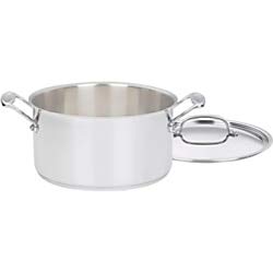 【中古】【輸入品・未使用】Cuisinart シェフズクラシックステンレス6クォート蓋付きスープ鍋