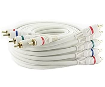 【中古】【輸入品・未使用】75フィート (75フィート) 5-RCA コンポーネントビデオ/オーディオオス-オスケーブル RG-59/U ホワイト HDTV/DVD用