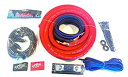 【中古】【輸入品・未使用】オーバーサイズ 1/0 Ga CCA AWG アンプキット ツイストRCA レッド ブラック コンプリート スカイハイ