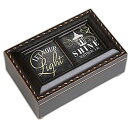 【中古】【輸入品・未使用】Let Your Light ShineチョークSmallブラックwithゴールドトリム音楽ボックスPlays HandelのHall...