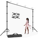 【中古】【輸入品・未使用】Julius Studio 写真ビデオスタジオ10 x 9.4フィート(w x h)長さ調節可能なマスリン背景背景サポートシステム、バ...